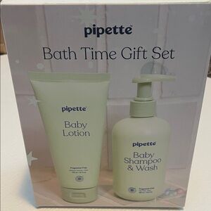 Pipette Bath Time Gift Set Fragrance Free NEW